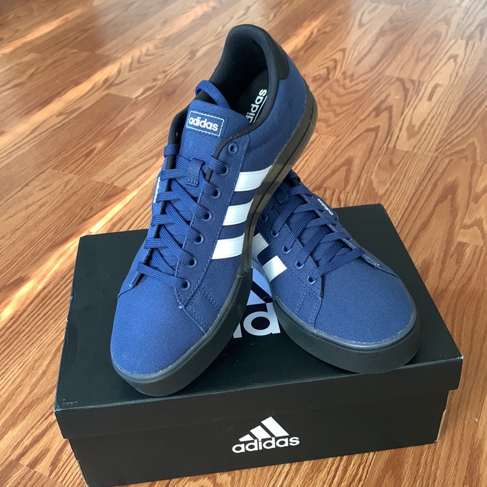 Navy Blue Adidas skateboard shoes